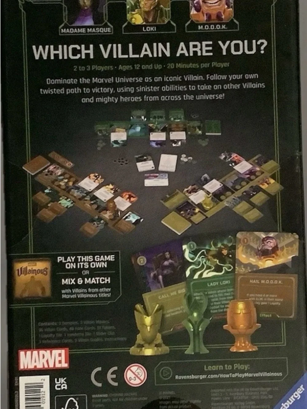 Ravensburger Marvel Villainous: Mischief & Malice Strategy Board Game sealed